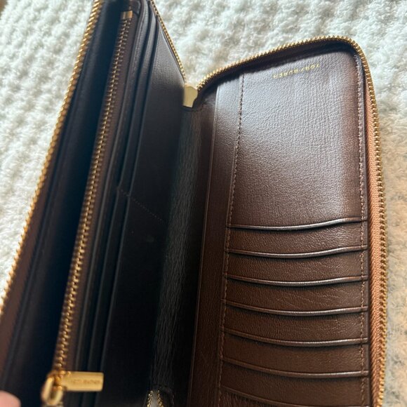 Tory Burch T Monogram Leather Continental Wallet - Picture 5 of 6